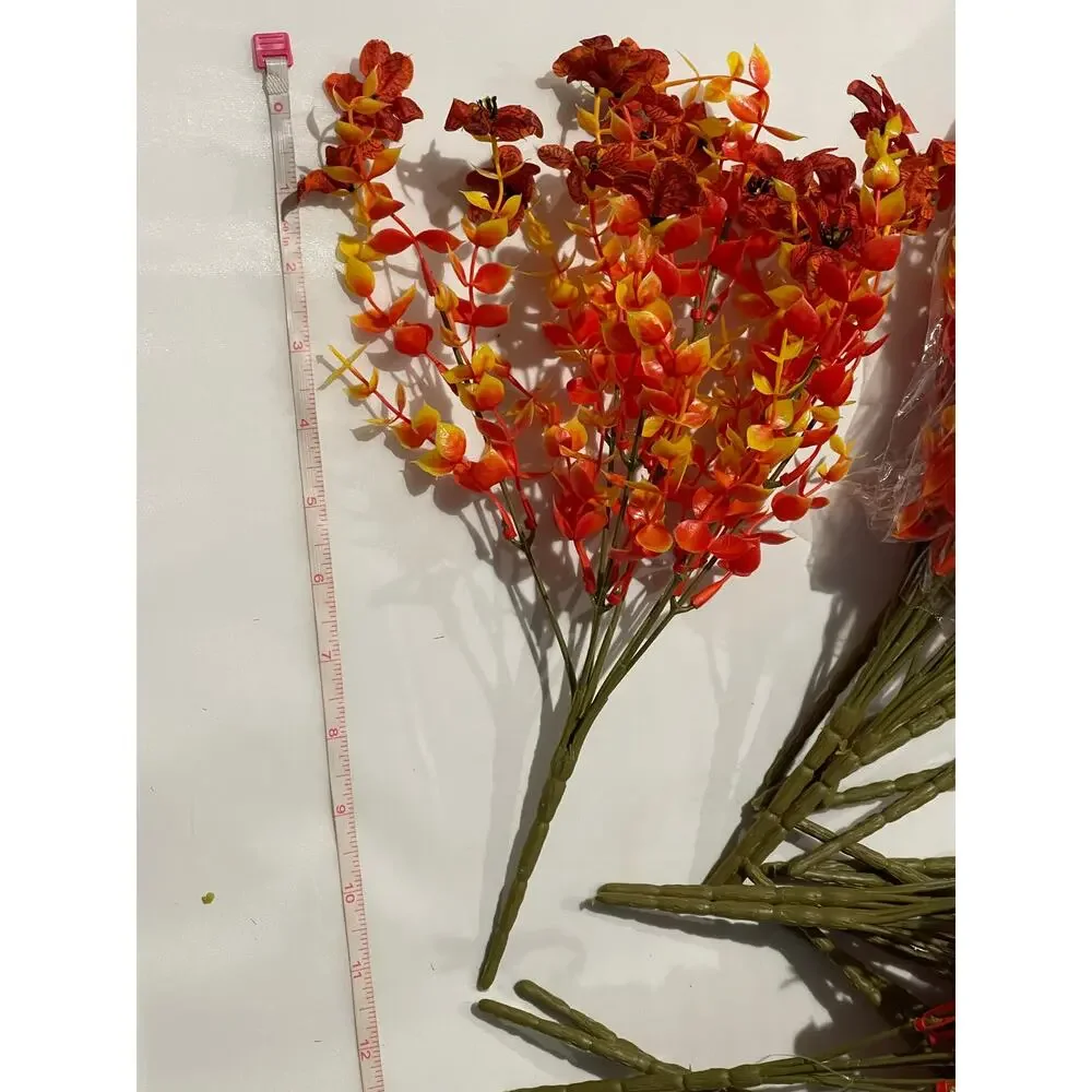 SHareconn 20 Bundles Artificial Fall Flowers Outdoors Decoration, Yellow